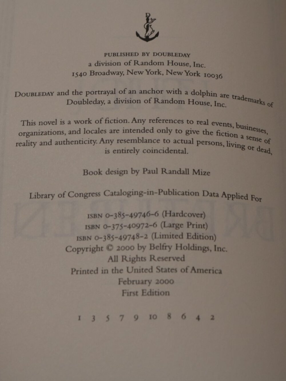 John Grisham The Brethren Book - Picture 2 of 3